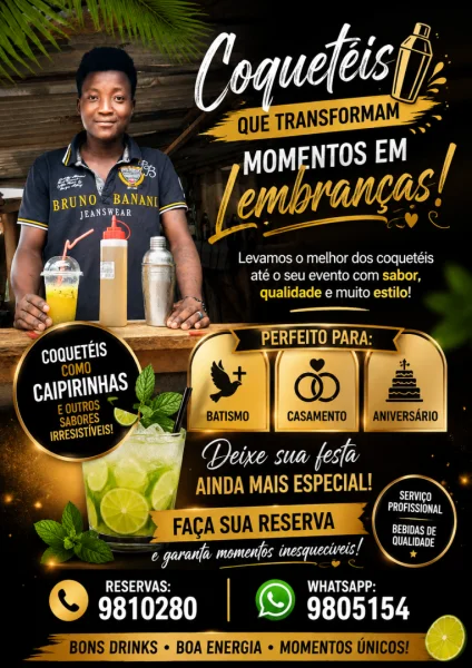 Serviços de barman em eventos