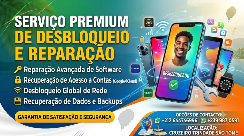 Remoção e desbloqueio de telemóvel