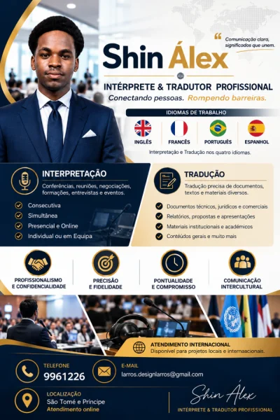 Shin Álex - Intérprete e Tradutor Profissional